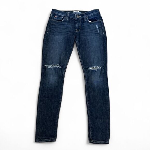 Hudson Krista‎ Dark Wash Distressed Super Skinny Jeans Size 26 - Picture 2 of 8